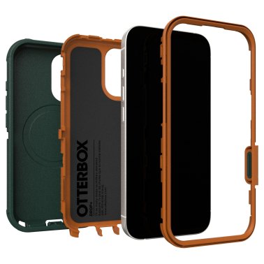 OtterBox | Defender Pro w/MagSafe iPhone 17 + Camera Control Case - Green Intrigue | 77-98411