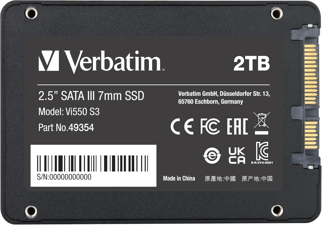 Verbatim |  Internal Solid State Drive SSD 2TB VI550 SATA III 2.5" | 49354