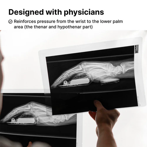 DeltaHub | Carpio 2.0 Keyboard and Mouse Wrist Rest - Small Black | KWR-S-BL