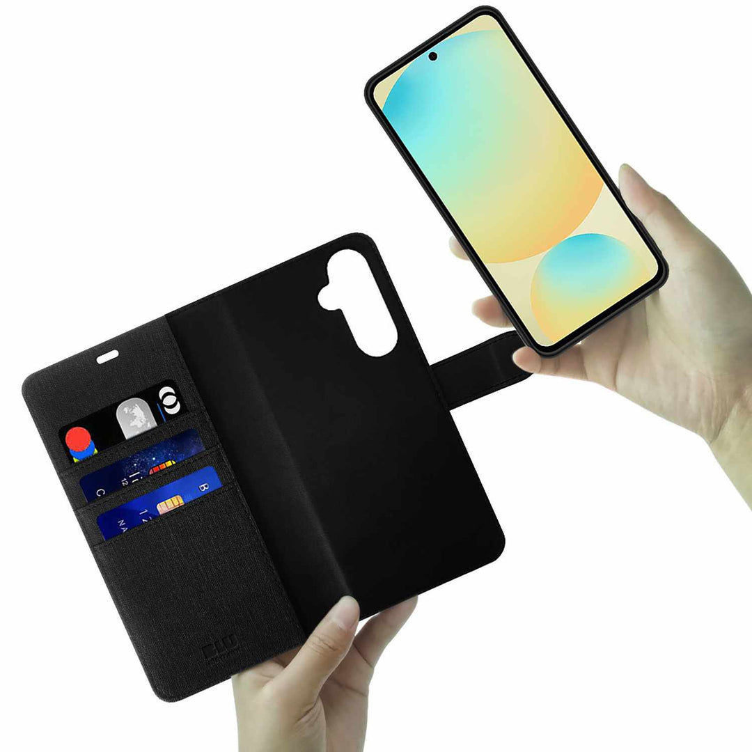 Blu Element | Folio 2-in-1 Case for Samsung Galaxy S25 FE - Black | BEF2N25SFE-B1