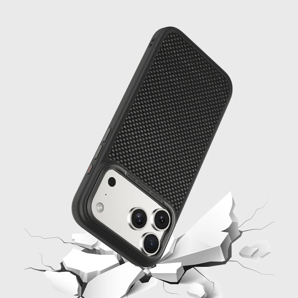 Caseco | Aramid Fiber Weave Pattern iPhone 17 Pro Case - Black | C28E7-51