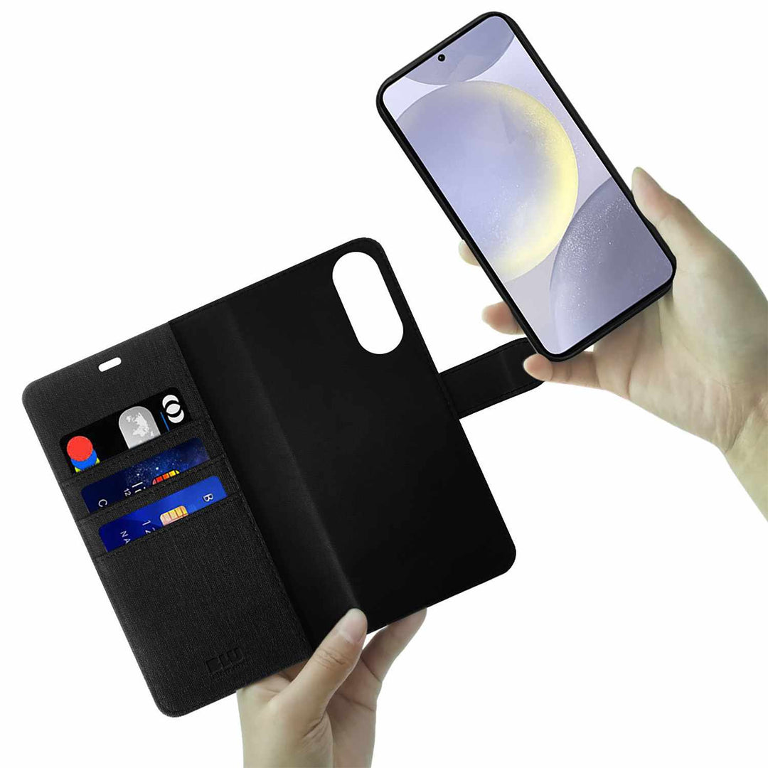 Blu Element | Folio 2-in-1 Case for Samsung Galaxy S25 Edge - Black | BE-SEDGE-2