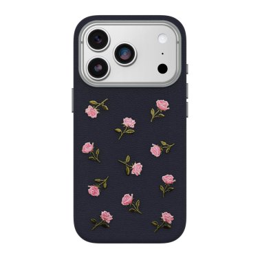 Otterbox | Symmetry Cactus Leather iPhone 18 Pro/17 Pro Embroidery MagSafe Case - Manor Bloom | 77-001349