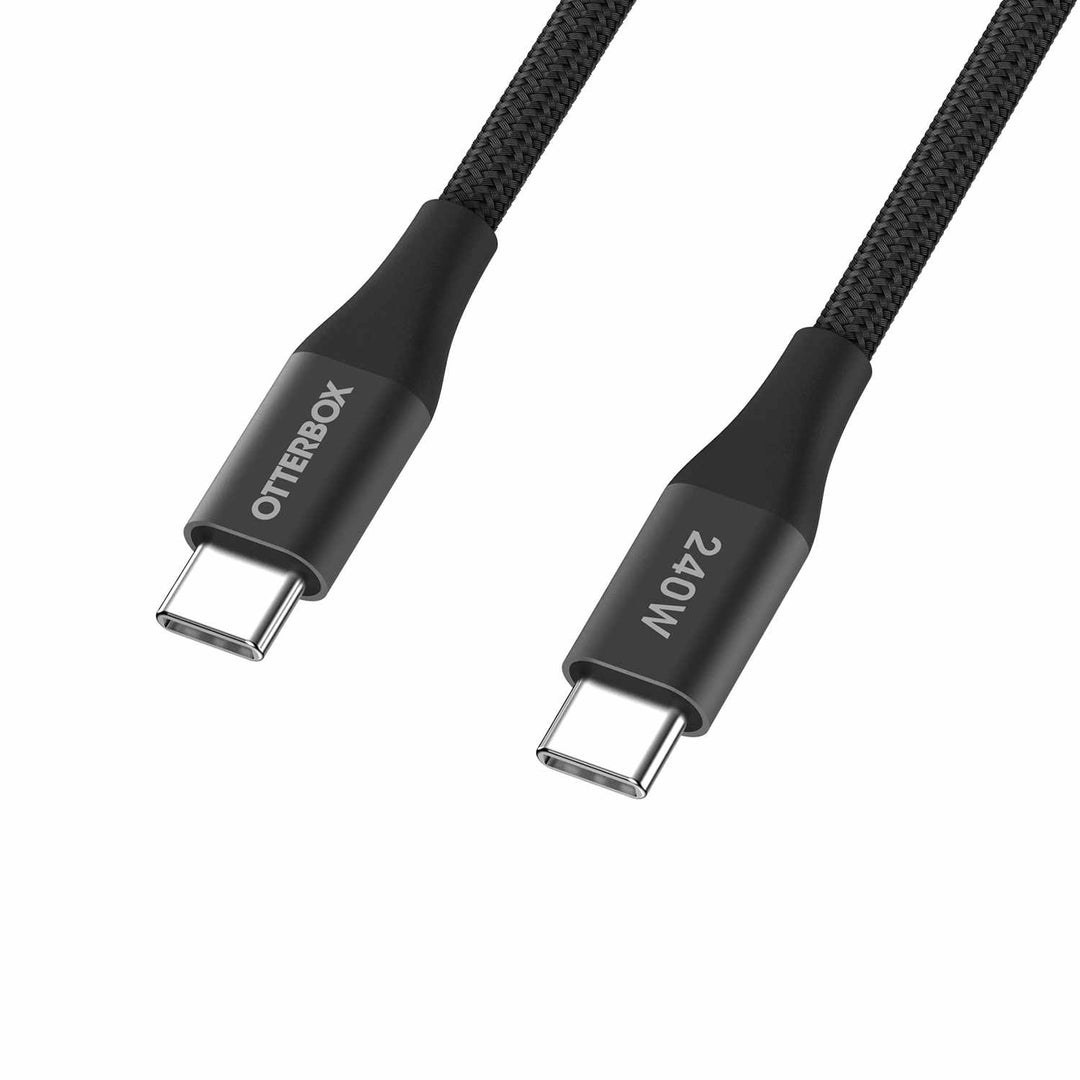 OtterBox | Premium Braided Cable USB-C to USB-C 6ft 240W - Black | 77-000789