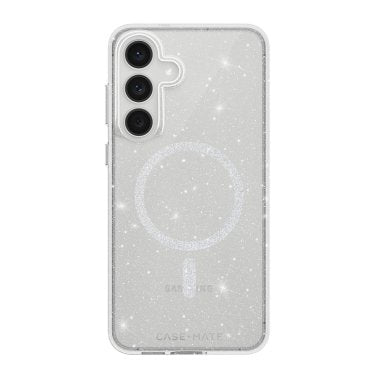 Case-Mate | Sheer Twinkle Case w/Magnets Samsung Galaxy S25 FE  - Silver | CM058928
