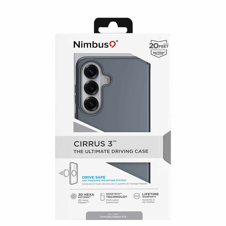 Nimbus9 | Cirrus 3 Case w/Magnets for Samsung Galaxy S26 - Steel Blue | N9C3MSSAMGS26SBL