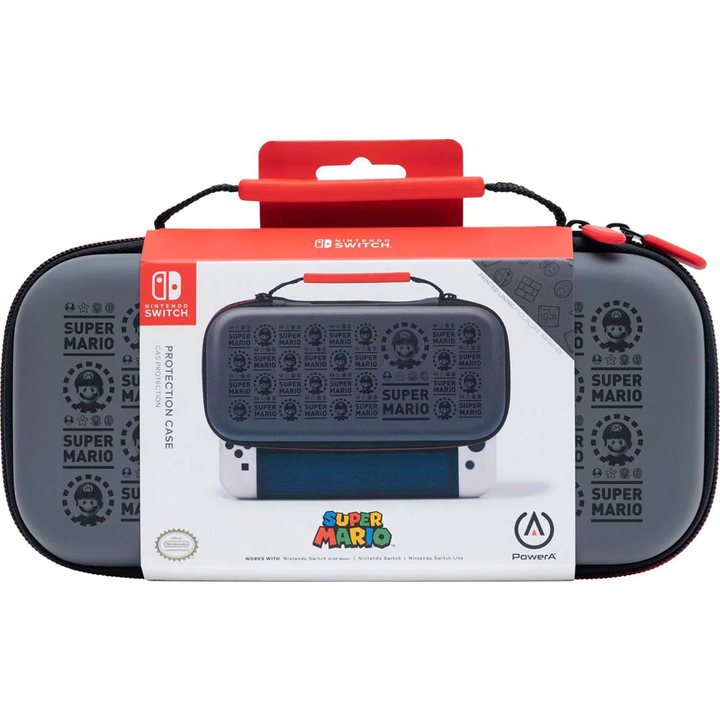 PowerA | Protection Case for Nintendo Switch/Lite/OLED - Super Mario Black/Grey | 1526545-01