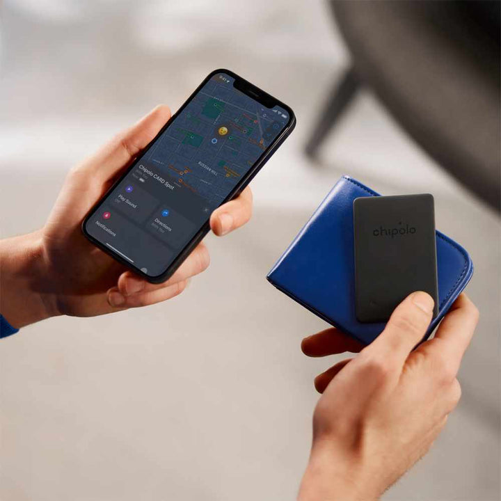 //// Chipolo Spot Bundle Bluetooth Item Finder with Apple Find My - One Spot and Card Spot - Black  |115-2161