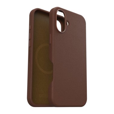 OtterBox | Symmetry Cactus Leather w/MagSafe Case iPhone 16 Plus - Brown Rich Adobe | 77-96287