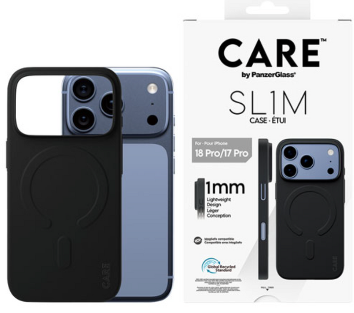 PanzerGlass | CARE Case SL1M MagSafe iPhone 18 Pro/17 Pro - Black | PG-CR87852CA