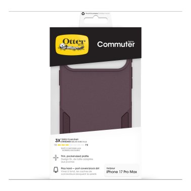 OtterBox | Commuter w/MagSafe iPhone 17 Pro Max + Camera Control Case - Purple Mystery | 77-98344