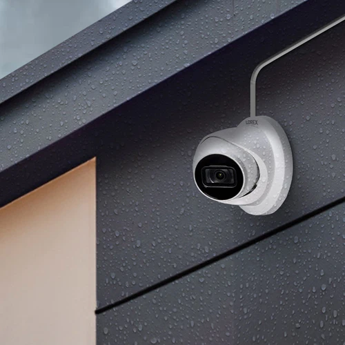 Lorex | Fusion Series 4K Camera Capable 4 Cameras - 2TB Wired NVR System with A14 IP Dome Cameras - White | N4K2-84WD-6