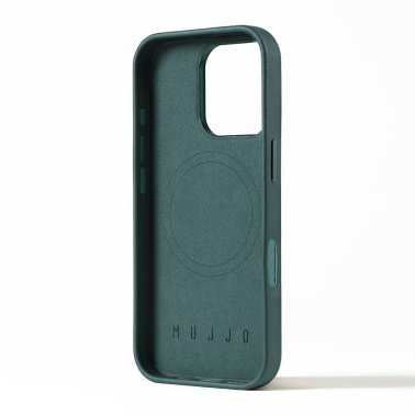 Mujjo | Full Leather w/MagSafe Case iPhone 16 Pro - Livid Green | MUJJO-CL-051-LG