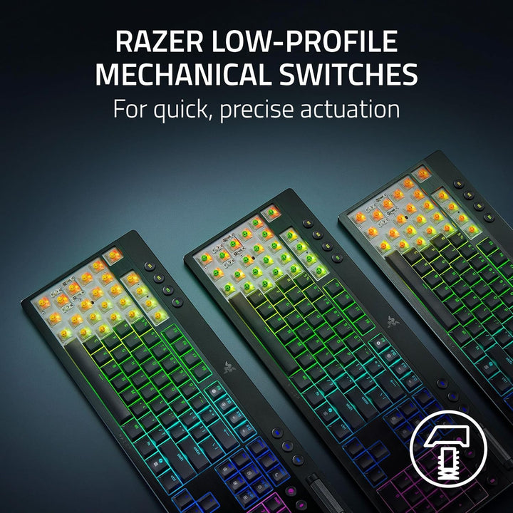 Razer Renewed | BlackWidow V4 Low Pro HyperSpeed Wireless Keyboard | RZ03-05270200-R3UR