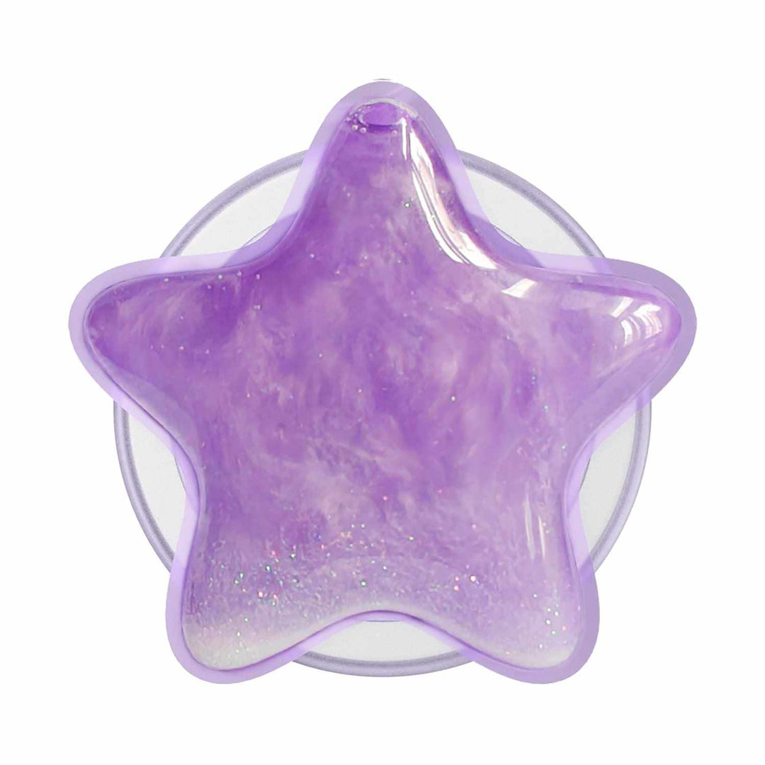 Popsockets | PopGrip for MagSafe Round with Adapter Tidepool Star Squishy Lavender Fog | 123-0593