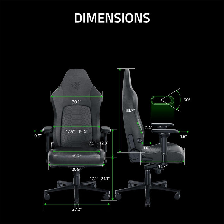 Razer | Iskur V2 X Newgen Gamin Chair - Black Green | RZ38-05310700-R3CA