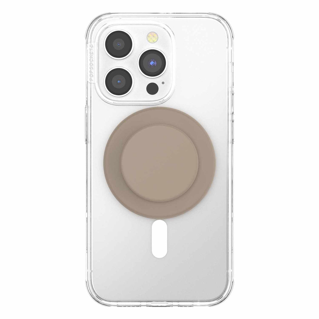 Popsockets | PopGrip for MagSafe Round with Adapter Ring Soft Touch Latte | 123-0559