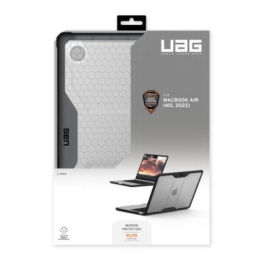 UAG | Plyo Case MacBook Air 13" M4 / M3 / M2 - Ice/Black | 134007114340
