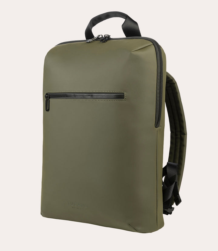 Tucano | Gommo Roll-Top Backpack for 15.6in laptops and 16in MacBook Pro - Green | BKGOMRT15-VM