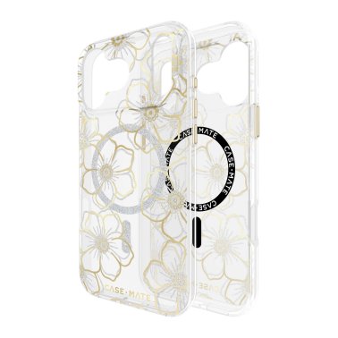 Case-Mate | Floral Gems iPhone 17 Pro Max MagSafe Case - Gold | CM057226