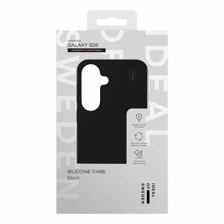 Ideal of Sweden | Silicone Case Compatible w/Magnets for Samsung Galaxy S26 - Black | IDSICMSS26PR01