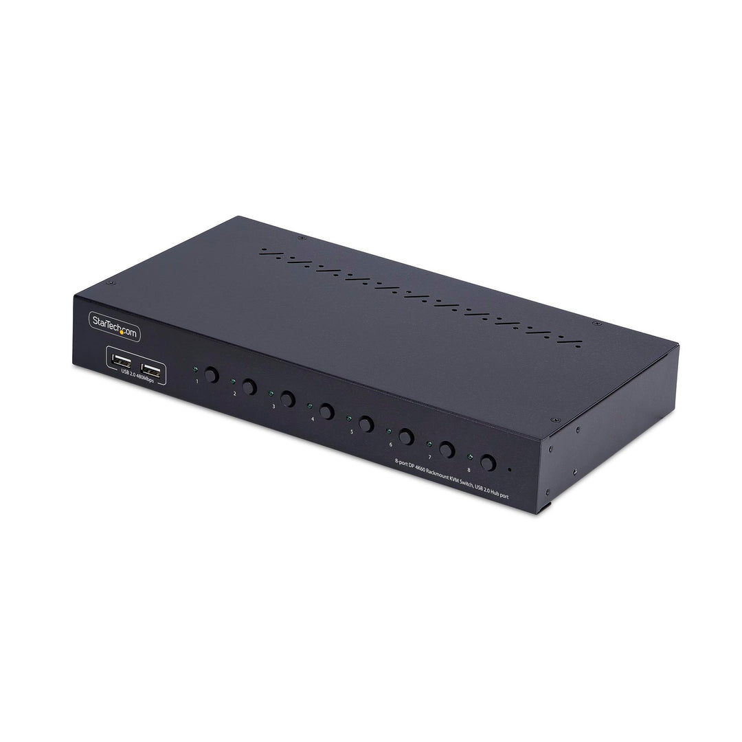 Startech | DisplayPort KVM Switch with 1U Rack Mount Kit 8-Port 4K | R8AD122-KVM-SWITCH