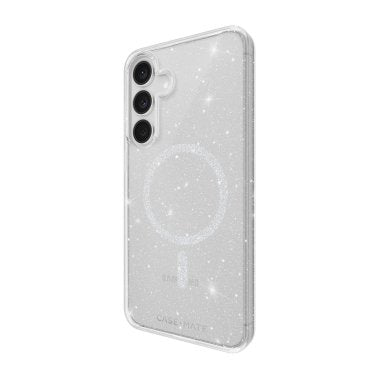 Case-Mate | Sheer Twinkle Case w/Magnets Samsung Galaxy S25 FE  - Silver | CM058928