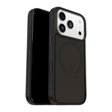 OtterBox | Symmetry w/MagSafe iPhone 17 Pro Clear + Camera Control Case - Black Mist | 77-98850