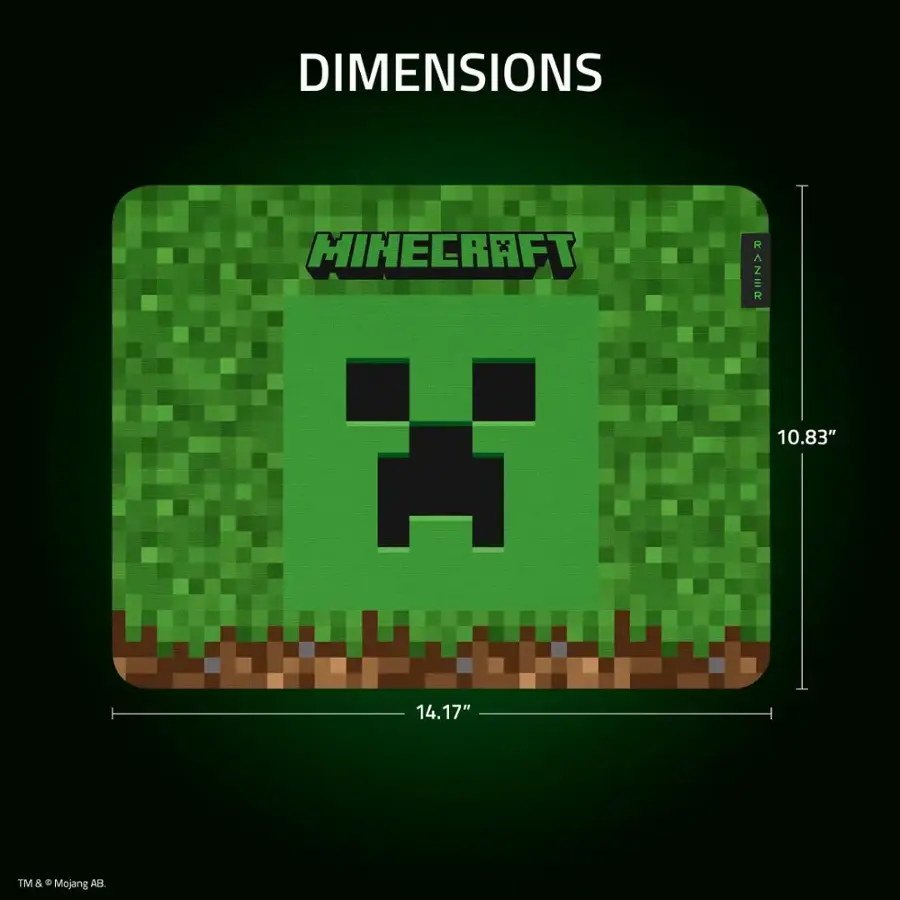 Razer | Gigantus V2 Cloth Gaming Mouse Pad (Medium) - Minecraft Edition | RZ02-03333800-R3M1