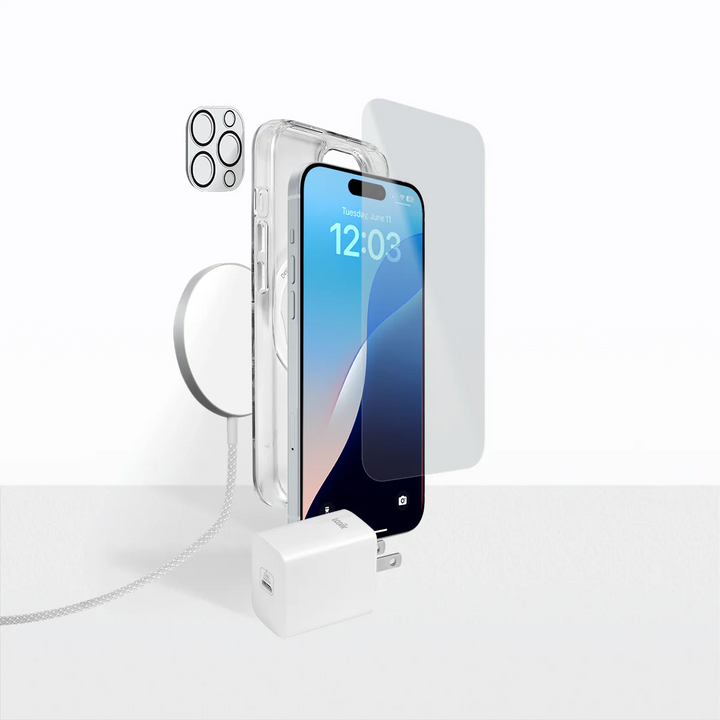 LOGiiX | Smartphone Essentials for iPhone 16 Pro - White | LGX-13824