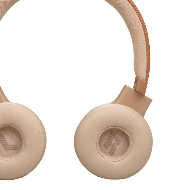 JBL | Live 670NC Wireless On-Ear True Adaptive Headphones - Sandstone | JBLLIVE670NCSATAM