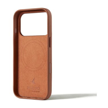 Mujjo | Full Leather w/MagSafe iPhone 17 Pro Case - Tan | MUJJO-CL-061-TN