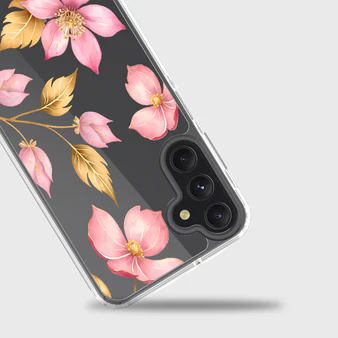 Caseco | Design Case with MagSafe Samsung A16 - Pink Wildflower Clear | ED24D4-00PK