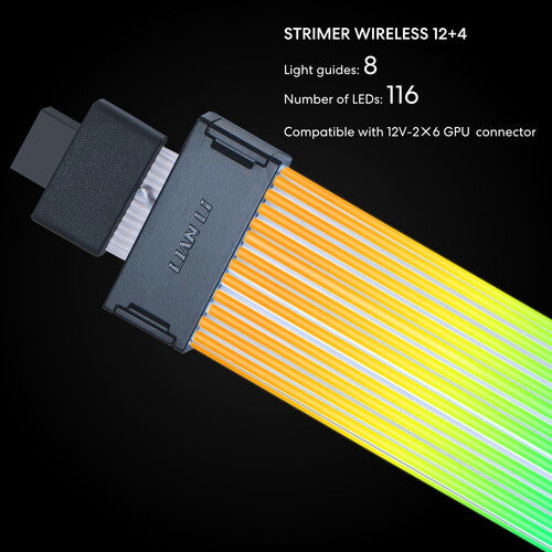 Lian-Li | Strimer Wireless 16-8 12V-2x6 Pin ARGB Cable | PW16-81W