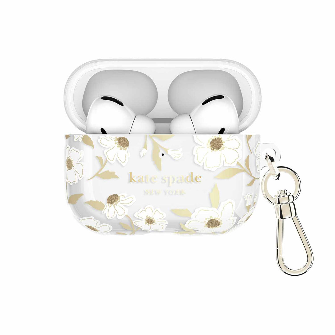 Kate Spade | Protective Case with Gold Ring Clip for AirPods Pro 3 -  Sunshine Floral | KS059338
