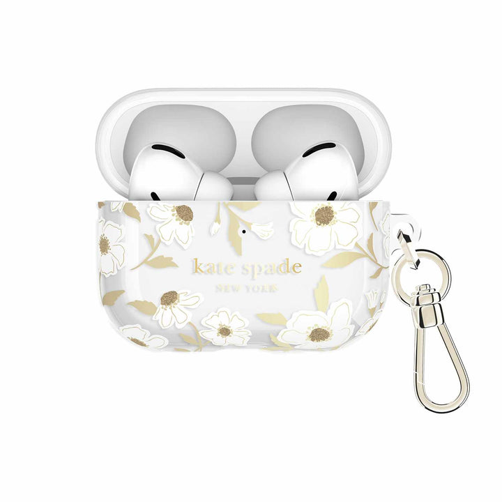 Kate Spade | Protective Case with Gold Ring Clip for AirPods Pro 3 -  Sunshine Floral | KS059338