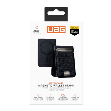 UAG | Metropolis Kevlar MagSafe Wallet - Black | 964445113940