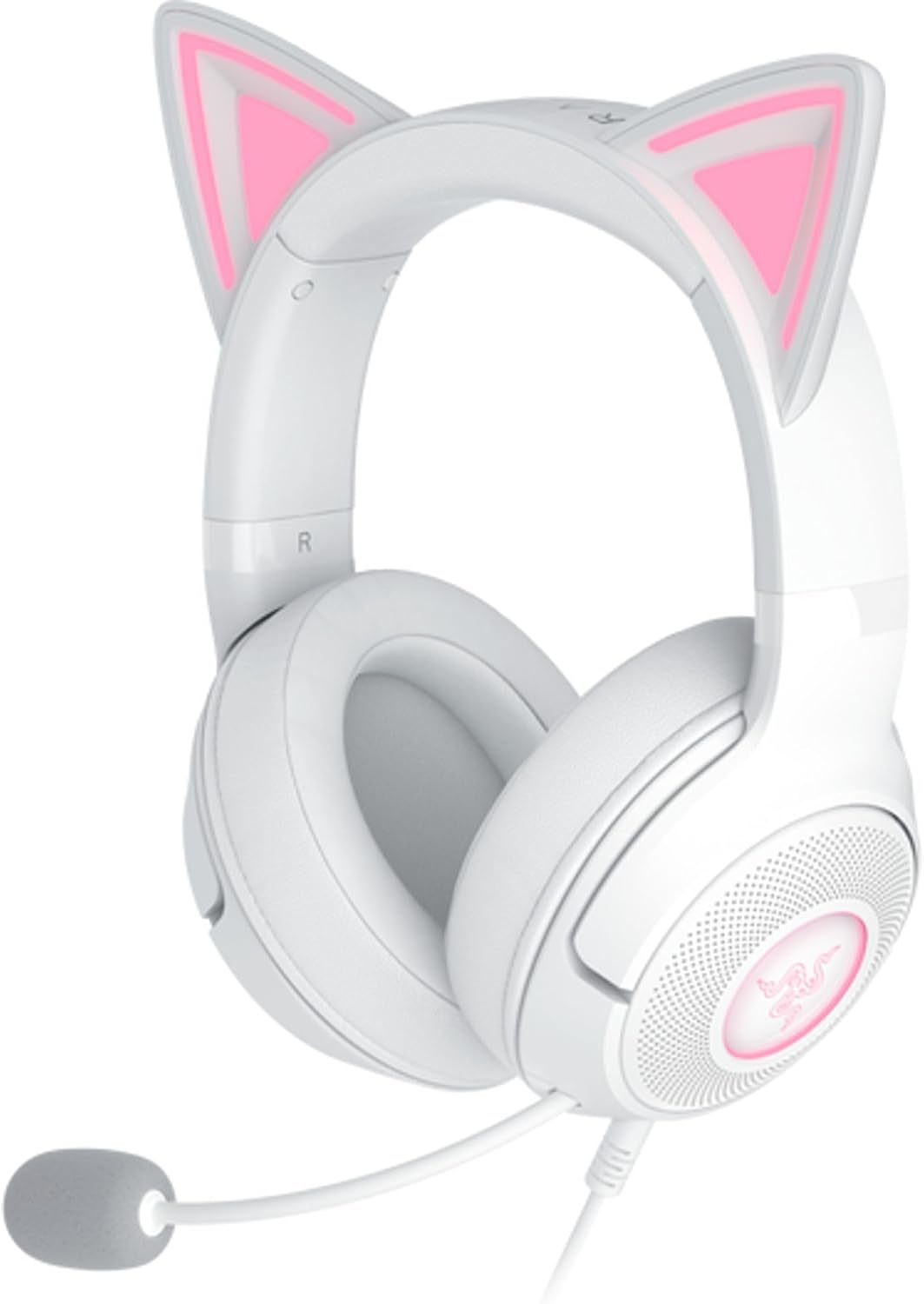 Razer Renewed | Kraken Kitty V2 Wired Gaming Headset - White | RZ04-04730600-R3UR | 60 DAYS WARRANTY