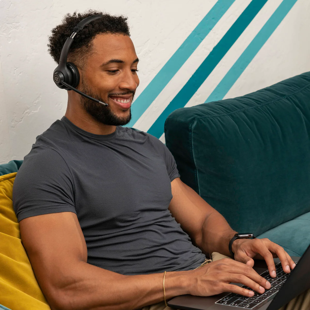 JLAB | GO Work Pop Wireless On-Ear Headset - Black | IFCHBGWRKPOPRBLK4