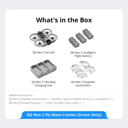 DJI | Neo 2 Fly More Combo (Drone Only) | CP.FP.00000271.01