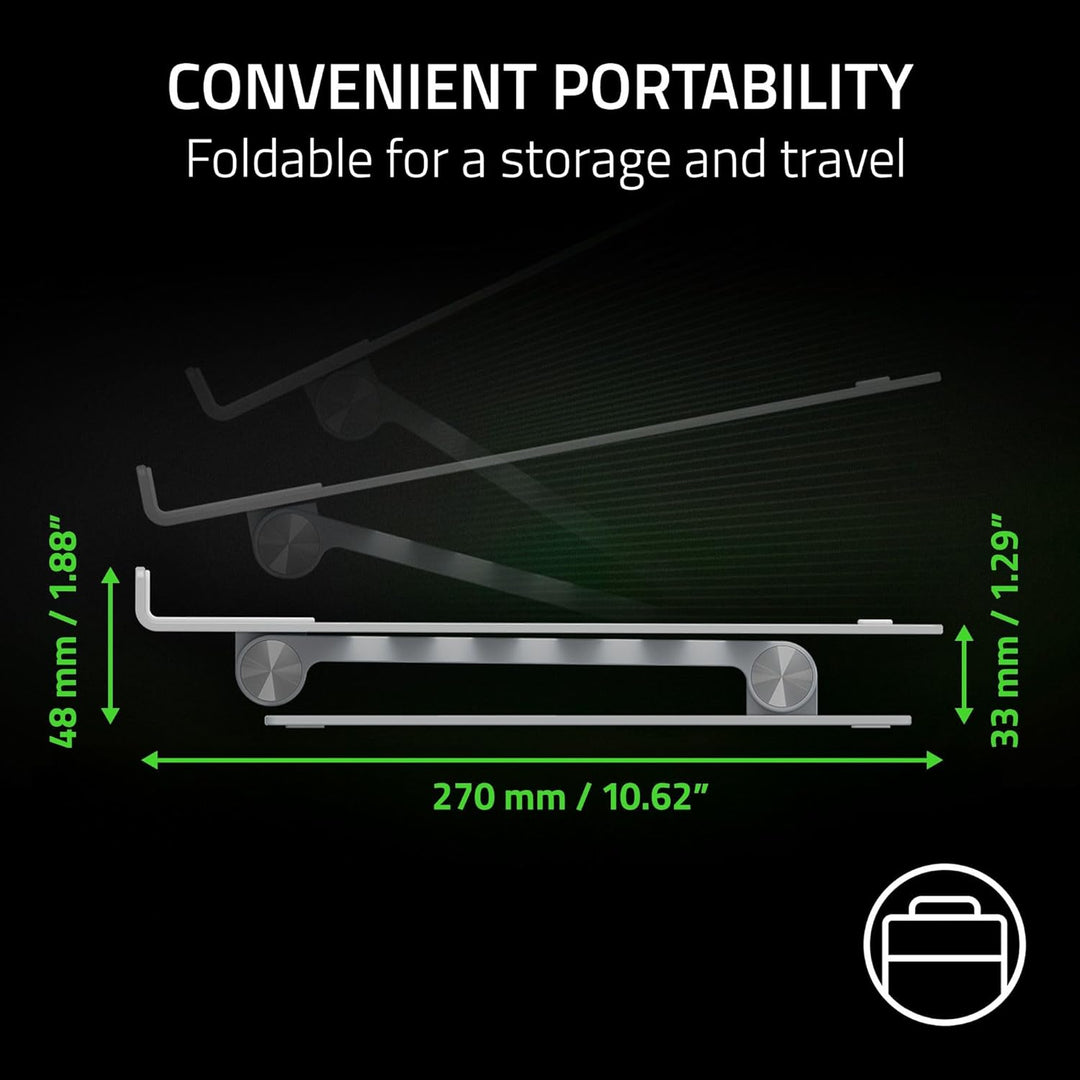 Razer | Adjustable Laptop Stand - Mercury | RC21-02330200-R3U1