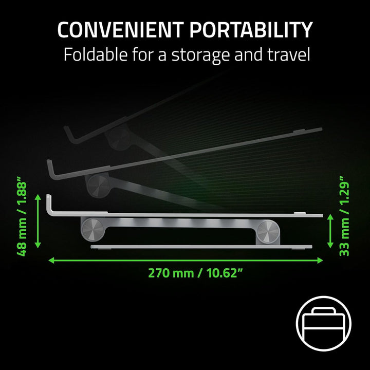 Razer | Adjustable Laptop Stand - Mercury | RC21-02330200-R3U1