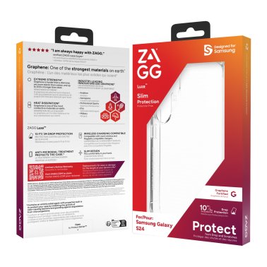 ZAGG GEAR4 | Luxe Case Samsung Galaxy S24 - Clear | 15-12364