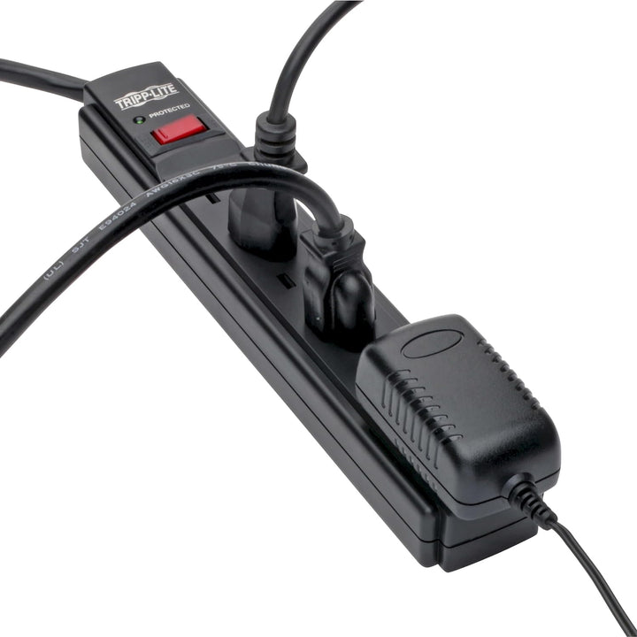 Eaton | Tripp Lite Series Power Strip 6 Outlet NEMA 5-15R AC 6' Cord 5-15P - Black Housing | TLP606B