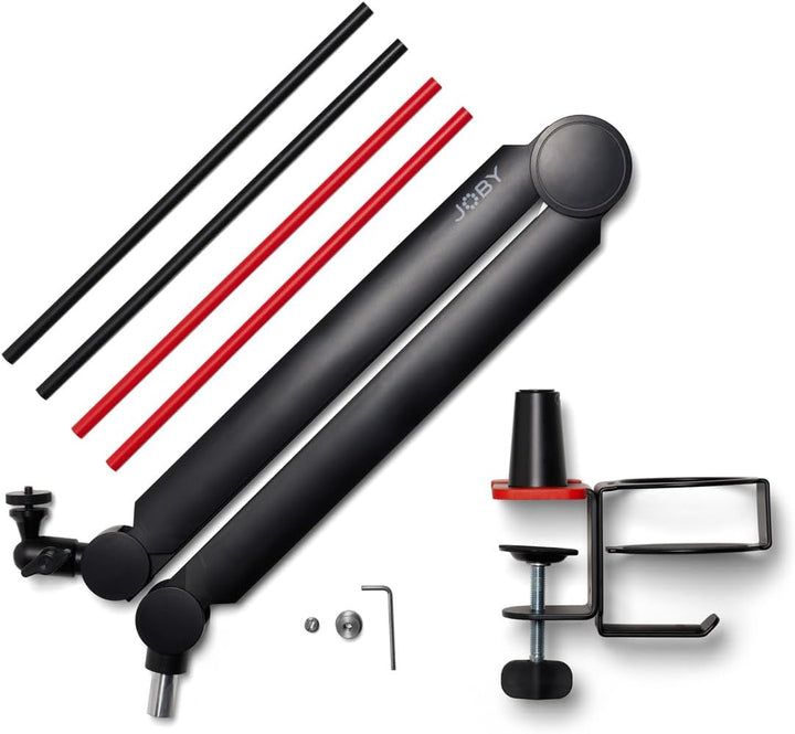 Joby | Wavo Microphone Boom Arm Stand for Streamers and Podcasters - Black | JB01803