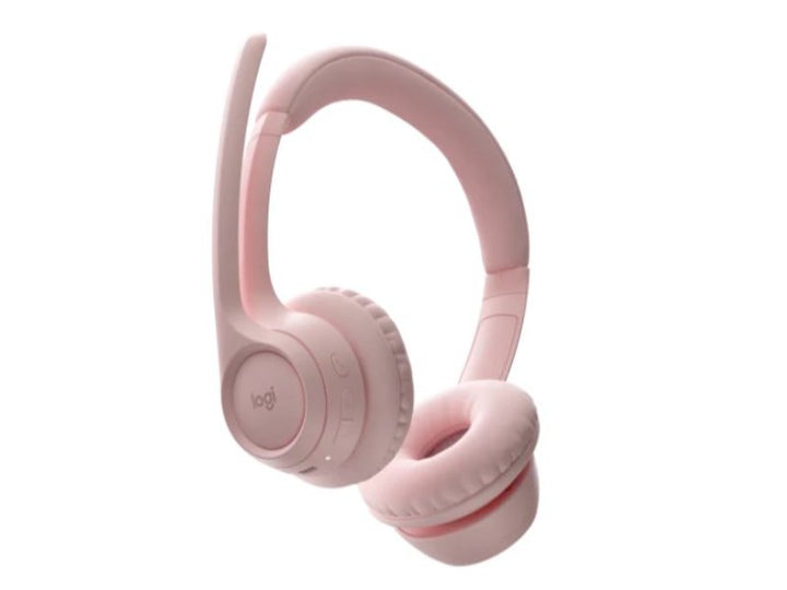 Logitech | Zone 300 Wireless Bluetooth On-ear Headset With Noise-Canceling Microphone - Rose | 981-001411