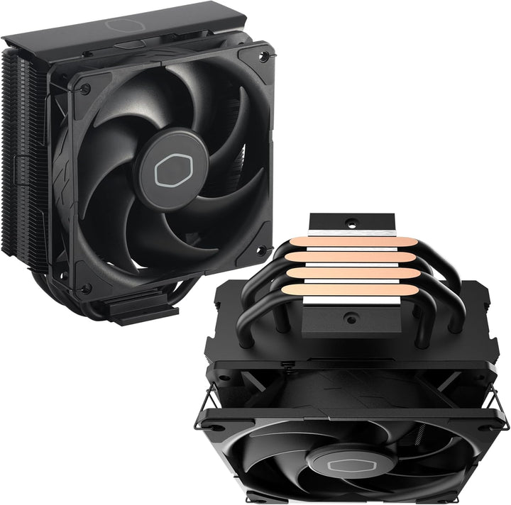 Cooler Master | Hyper 212 CPU Cooler w/ 120mm Sickleflow Fan CRYOFUZE Thermal Paste - Black Edition | RR-S4KK-25SN-R1
