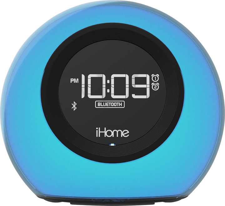 iHome | Colour Changing Bluetooth Dual Alarm Clock/Radio w/ USB-A Charging - Black | iBT29