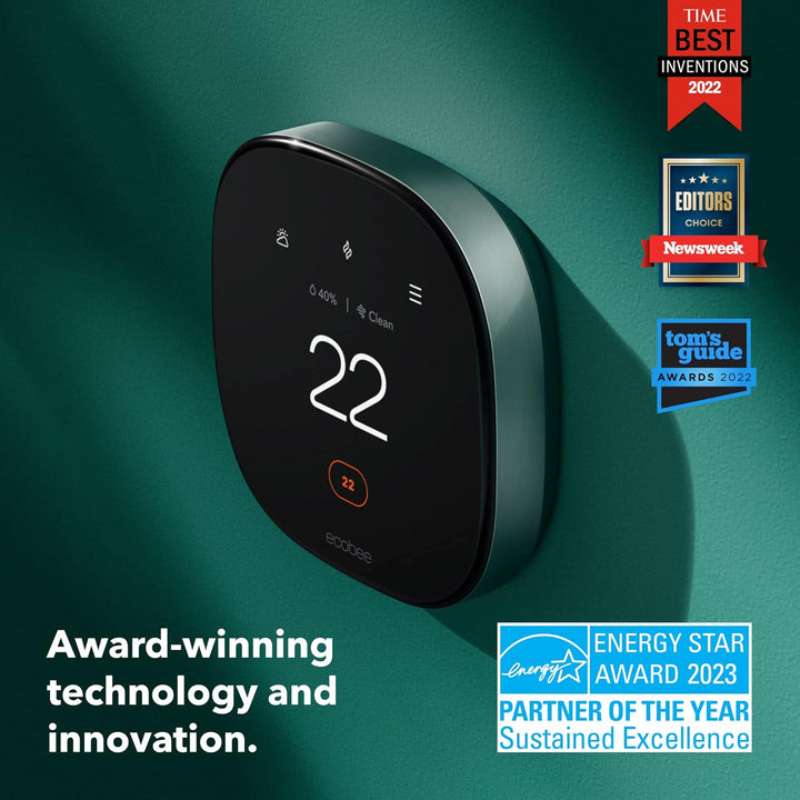 Ecobee | Smart Thermostat Premium Wi-Fi - Black | EB-STATE6C-01