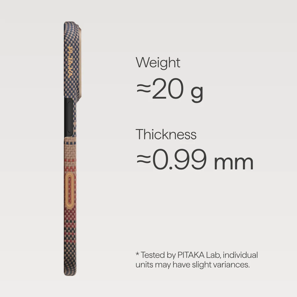 Pitaka | Ultra-Slim Case Aramid Fiber iPhone 17 Pro Max w/ Camera Control Button -  Sunset | KI1702SPM